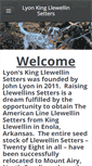 Mobile Screenshot of lyonkingllewellinsetters.com