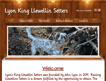 Tablet Screenshot of lyonkingllewellinsetters.com